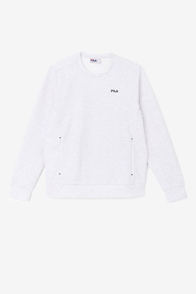 Fila Sweatshirt Mens White - Emry Crew - Philippines 0253687-DR
